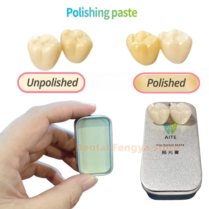 Dental AITE Diamond Polishing Paste DURA POLISH DIA Polishing Paste For Dental Zirconia Glass-ceramic Porcelain Fine Polishing