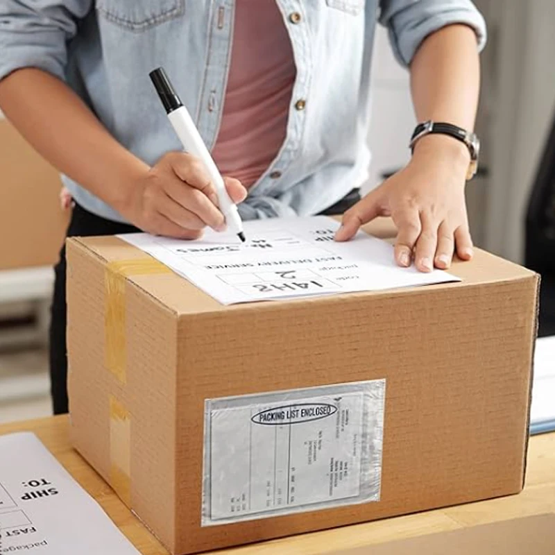30 PCS Packing List  Envelope Pouches Clear Self-adhesive Shiping Label  Packing List  OPP Packing List Bag