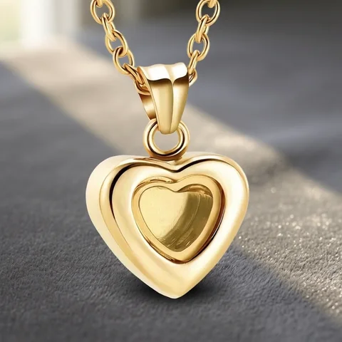 Cremation Jewelry for Ashes for Human Keepsake Stainless Steel Memorial Pendant Cremation Urn Necklace for Human Ashes