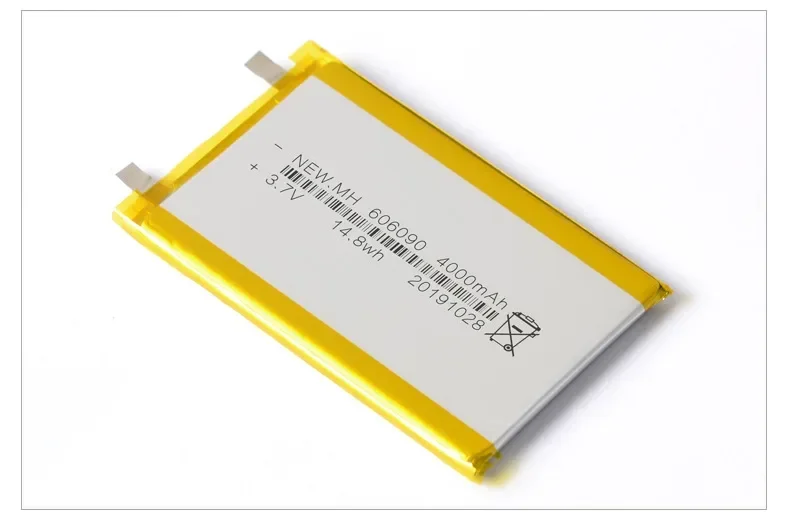 606090 3.7V 4000mAh Rechargeable Lithium Polymer Lipo Battery for Powerbank Power Bank MP4 PSP PAD Mavigator Robot Tablet Laptop