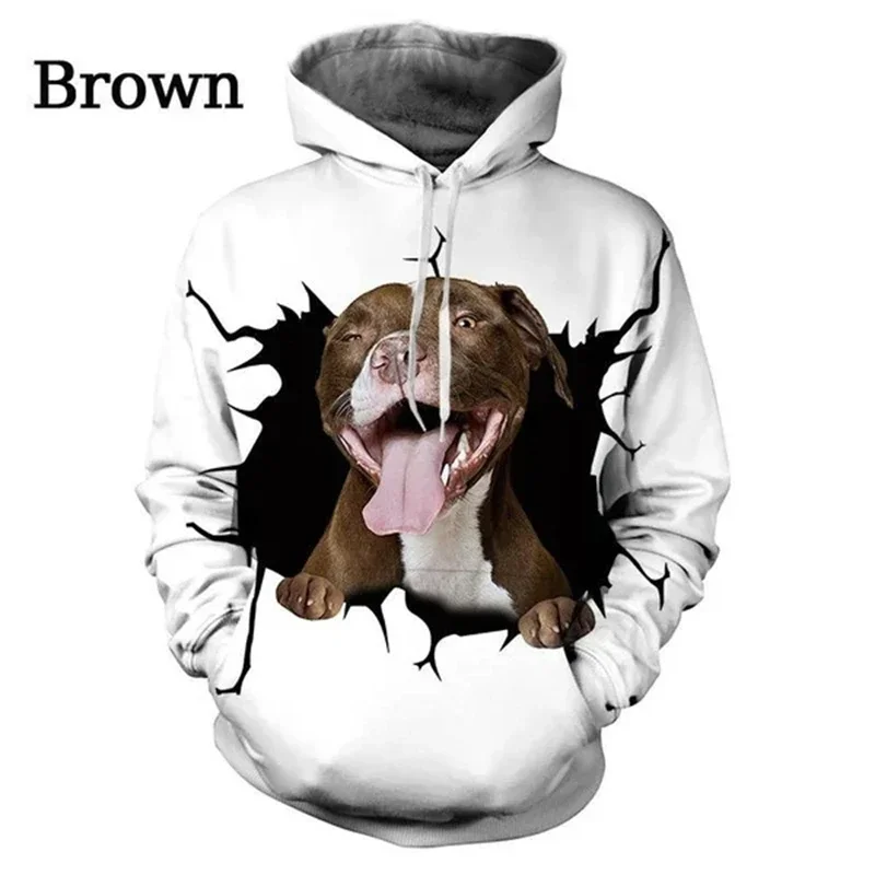 American Bully Happy Holiday 3D Printed Hoodies Unisex Pullovers Funny Dog Pattern Hoodie Casual Street Tracksuit Clothing Tops