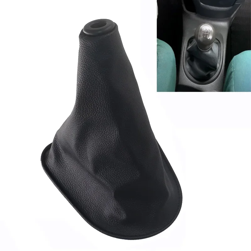 Manual Transmission Leather Car Shift Gear Knob Lever Gaitor Boot Cover For Toyota Vios 2008-2012