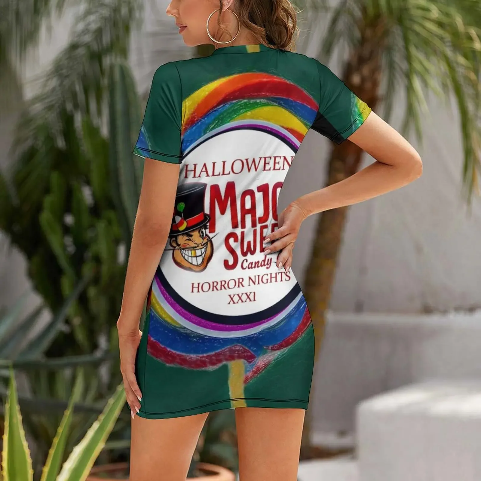 เสื้อยืดลาย Sweet Revenge HHN 31 scare zone แขนสั้น ชุดราตรี ชุดเดรสสุภาพสตรี