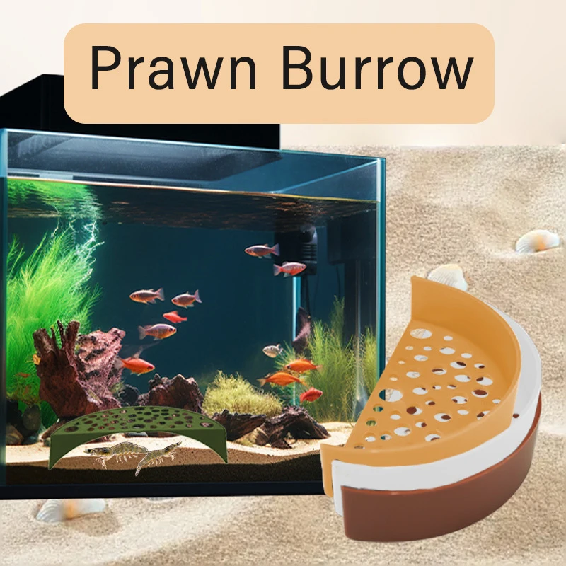 Shrimp Cave Hideout Shrimp Tunnel Shrimp Breeding Protector Aquarium Hide Shelter Shrimp Protector Breeding Protection Supplies