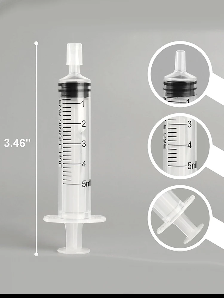 20/50/80 Stück 5ml Spritze aus Kunststoff, Parfüm-Dispenser-Werkzeug, Nachfüllungen für Kosmetika zur quantitativen Verteilung in nachfüllbaren Flaschen – Detail 8