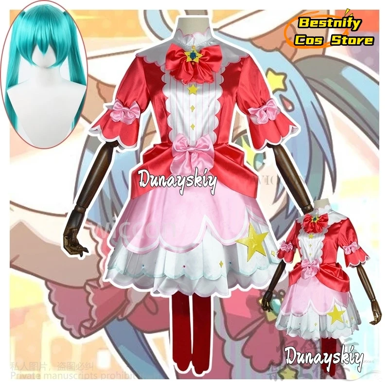 

Аниме игровой проект Sekai, красочная сцена с Mikuuu, косплей, кавайная форма, парик, наряд для вечеринки на Хэллоуин для женщин и девочек по индивидуальному заказу