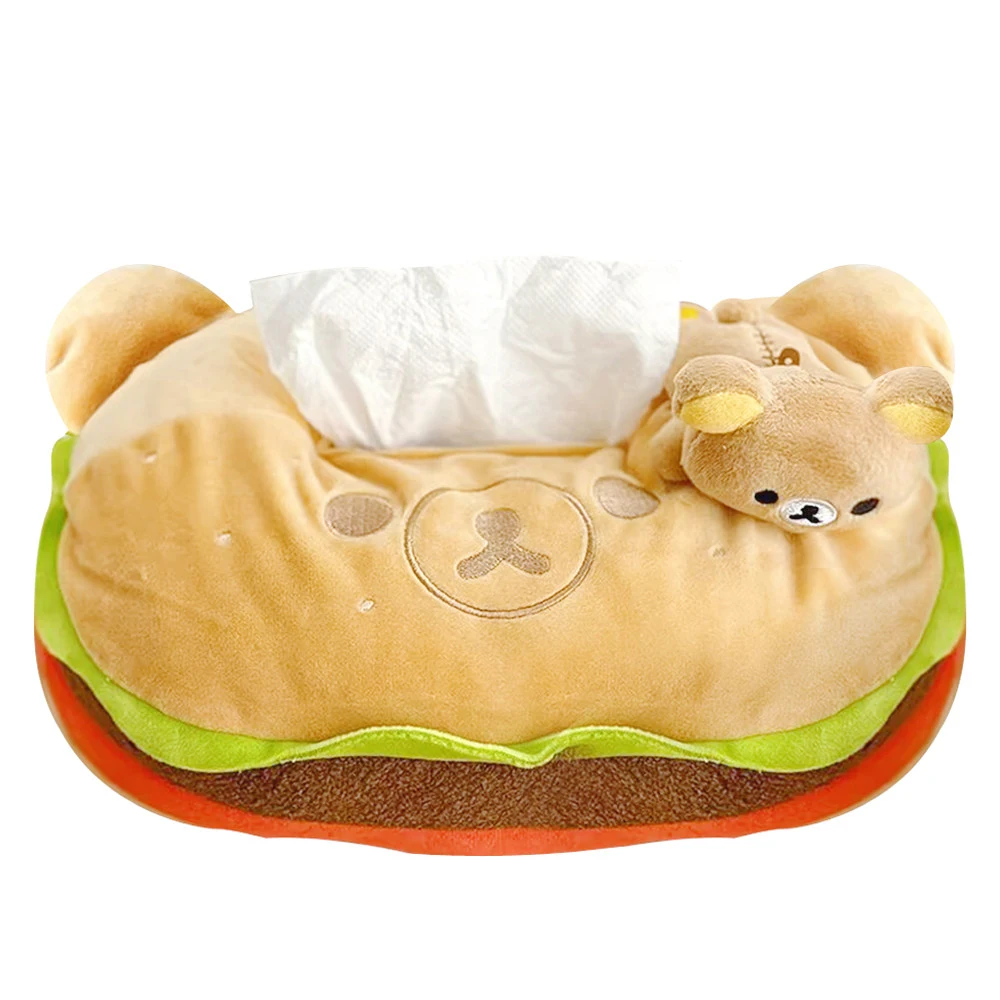 

Милый Rilakkuma Baar Hamburger Deli тематическая тканевая крышка коробка чехол плюшевая детская игрушка кукла для автомобиля дома 32*20*17 см