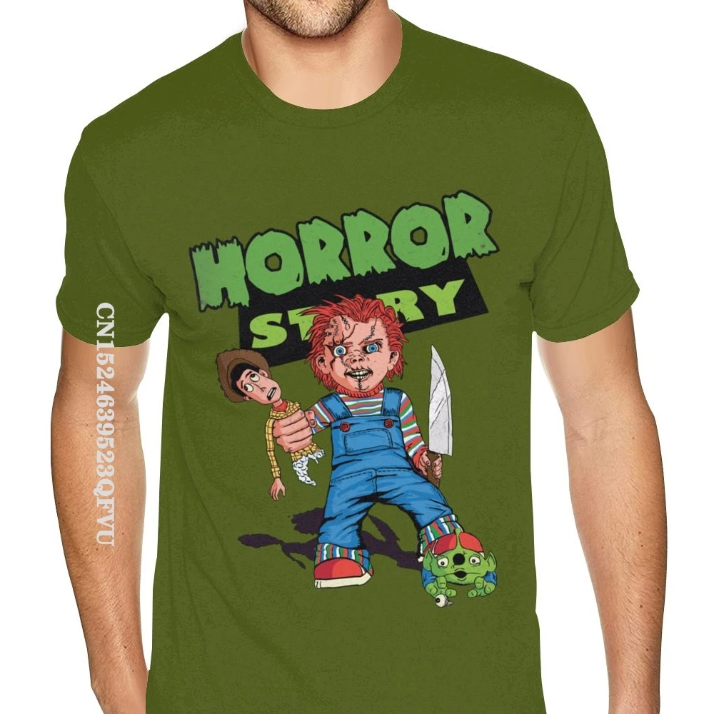 Chucky T-Shirt Youth Guy 80S Shirts Men England Style Tshirts Men Discount Branded Vintage Tee Shirt Camisa Streetwear