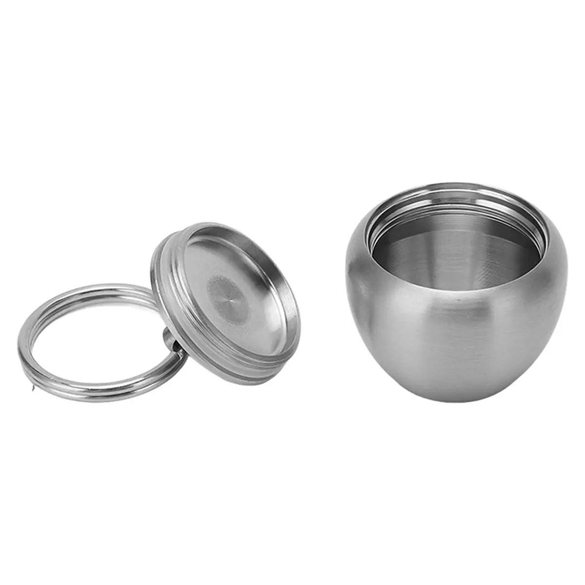 Porte-pilule en acier inoxydable, porte-clés, Mini boîte Portable, pot scellé, pendentif, petite boîte à pilules étanche