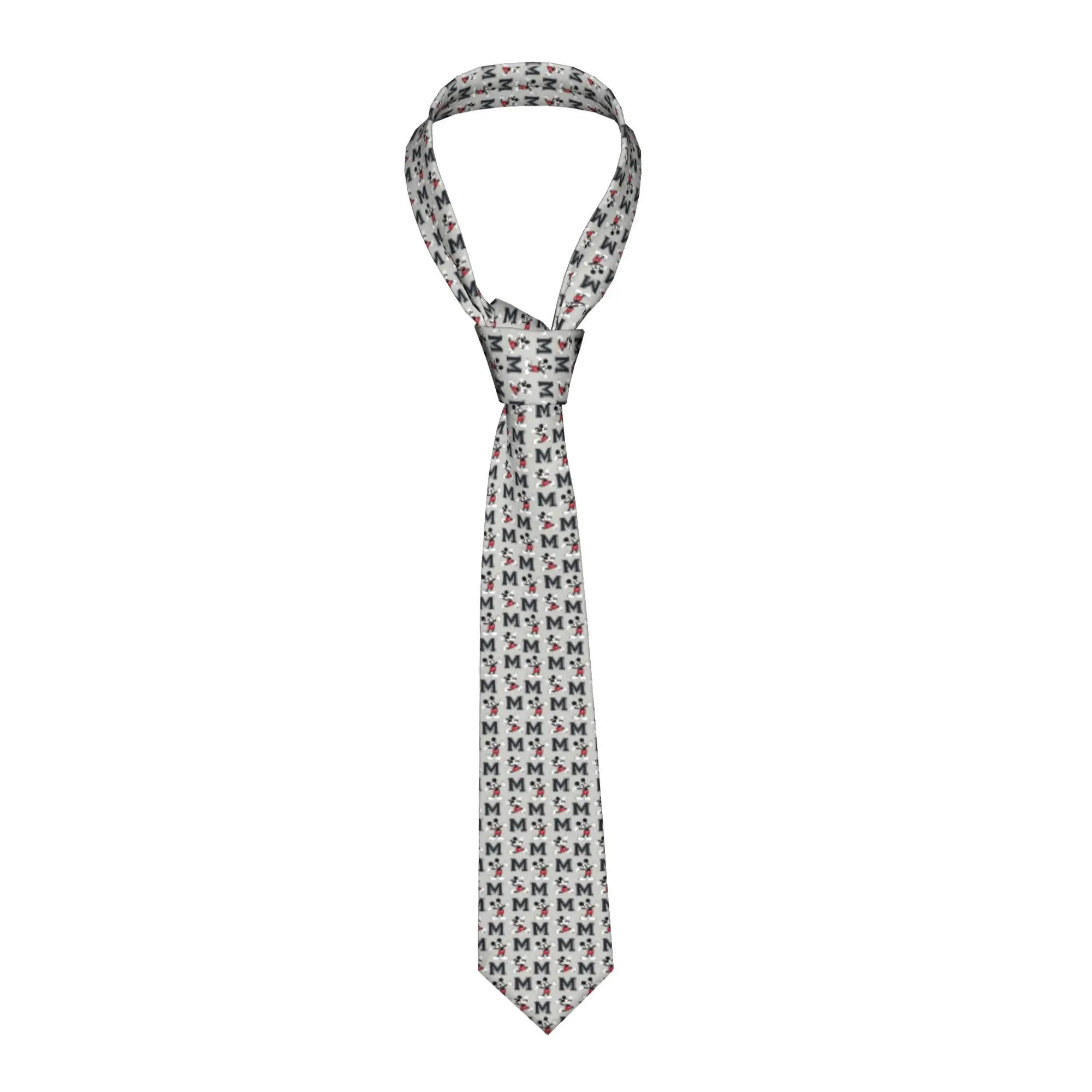 

Формальные галстуки с аниме-принтом Минни Маус для бизнеса, персонализированные мужские галстуки с мультяшным дизайном в стиле каваи