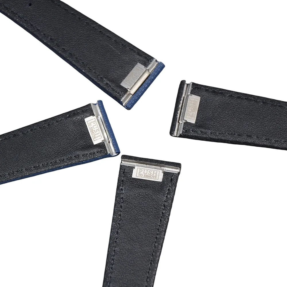 ДЛЯ ZENITH PILOT 03.4000.3620/51.I003, РЕЗИНОВЫЙ РЕМЕНЬ ИЗ КЛЕЙКОЙ