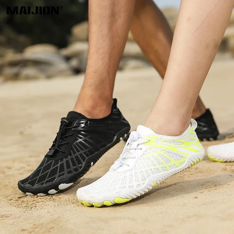 

Summer Quick Dry Aqua Shoes Men Breathable Wading Sneakers Women Elastic Non-slip Water Sports Shoes for Diving Surfing