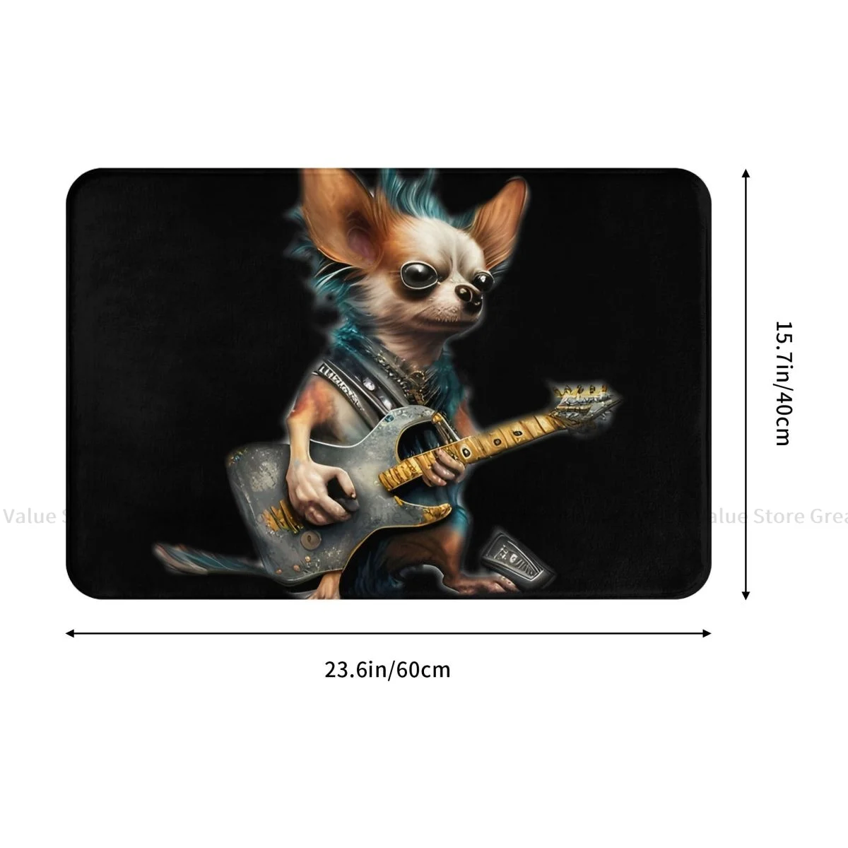 Music Guitar Bath Mat Martin The Veteran Rocker Doormat Living Room Carpet Entrance Door Rug Home Decor