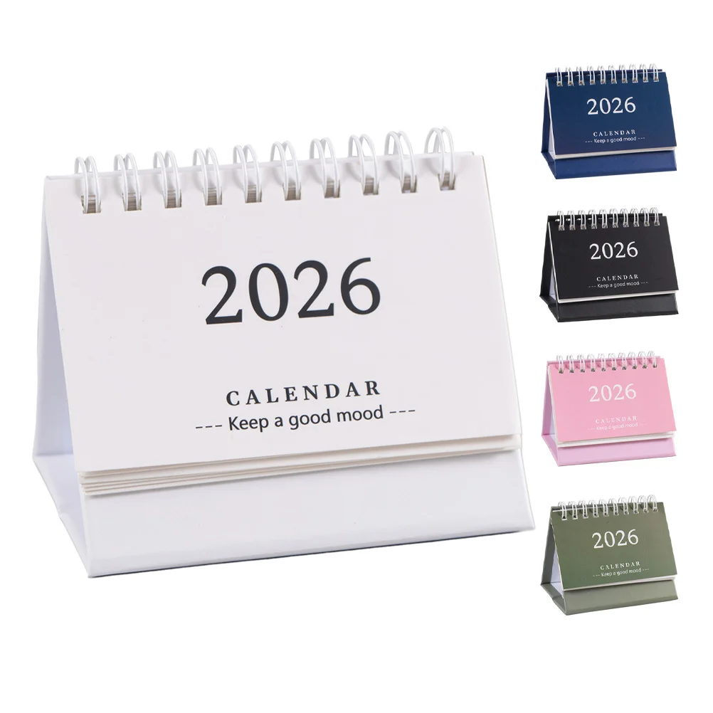 

Mini Desk Calendar Aesthetic Desktop Pad Daily Schedule Cute Academic Small Standing