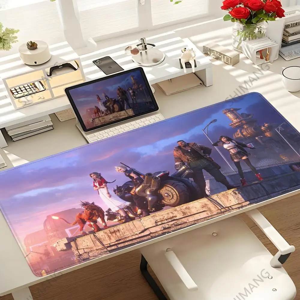 Sexy Aerith Gainsborough Final Fantasy Anime Large Mouse Pad Game PlayMat 80x40 Creative Desk Mat Tifa Lockhart Office Mousepad