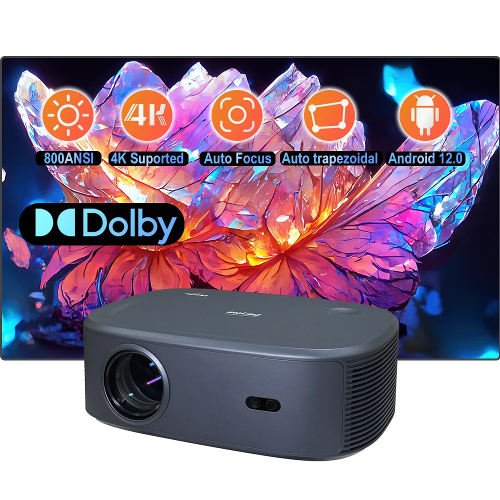 

HQ9W Ultra Projector Hd Lcd Video Cinema Smart For Android 12 4k 1080p Projector Projecteur 4k 1080p Beamer Video Projector