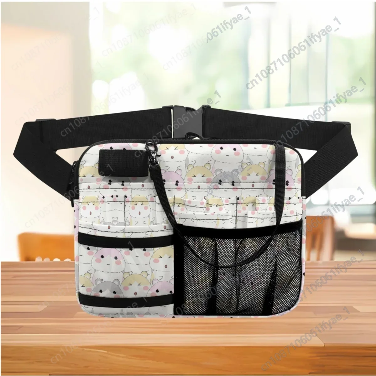 

Cartoon Hamster Print Waist Bag Medical Pouch Print on Demand Adjustable Women Belt Bags Multifunction Nurse Fanny Pack Gift