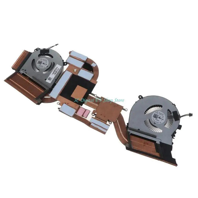 E74D Laptop CPU GPU Cooling Fan Cooler Radiators for Omen 15-DH 15-DH002NR L57329 L64443 001 TPN-C143 ND8CC01 Laptop Heatsink