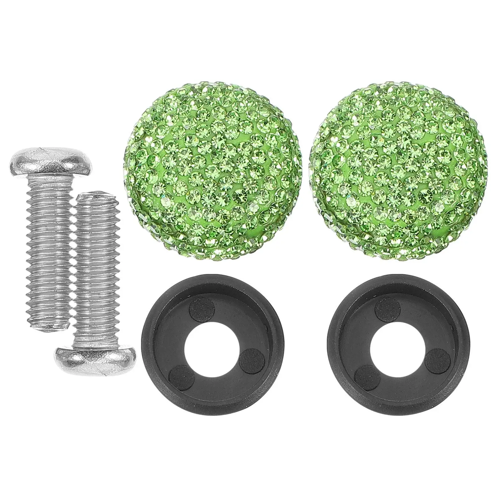 

Rhinestone License Plate Screws Bling Red Fasteners Car Nuts Bolts Vehicle Motor Decorative Screw Cap Standard Fit Domestic