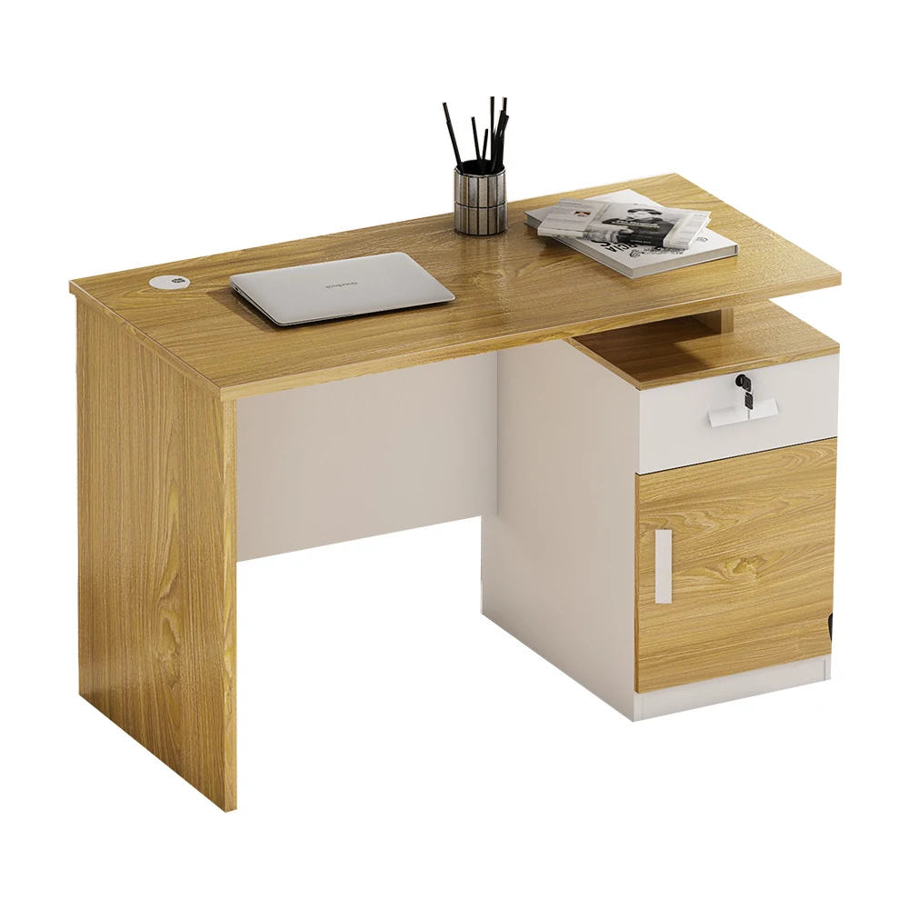 Modern Simple Staff Desk for Home Office Furniture 1.2m Wooden Single Office Table for Small Space Workstation Study Desk