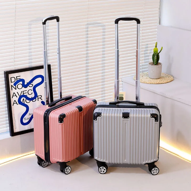 

18 inch large capacity portable luggage stylish simple and comfortable ABS travel luggage easy to board for travel Suitcase