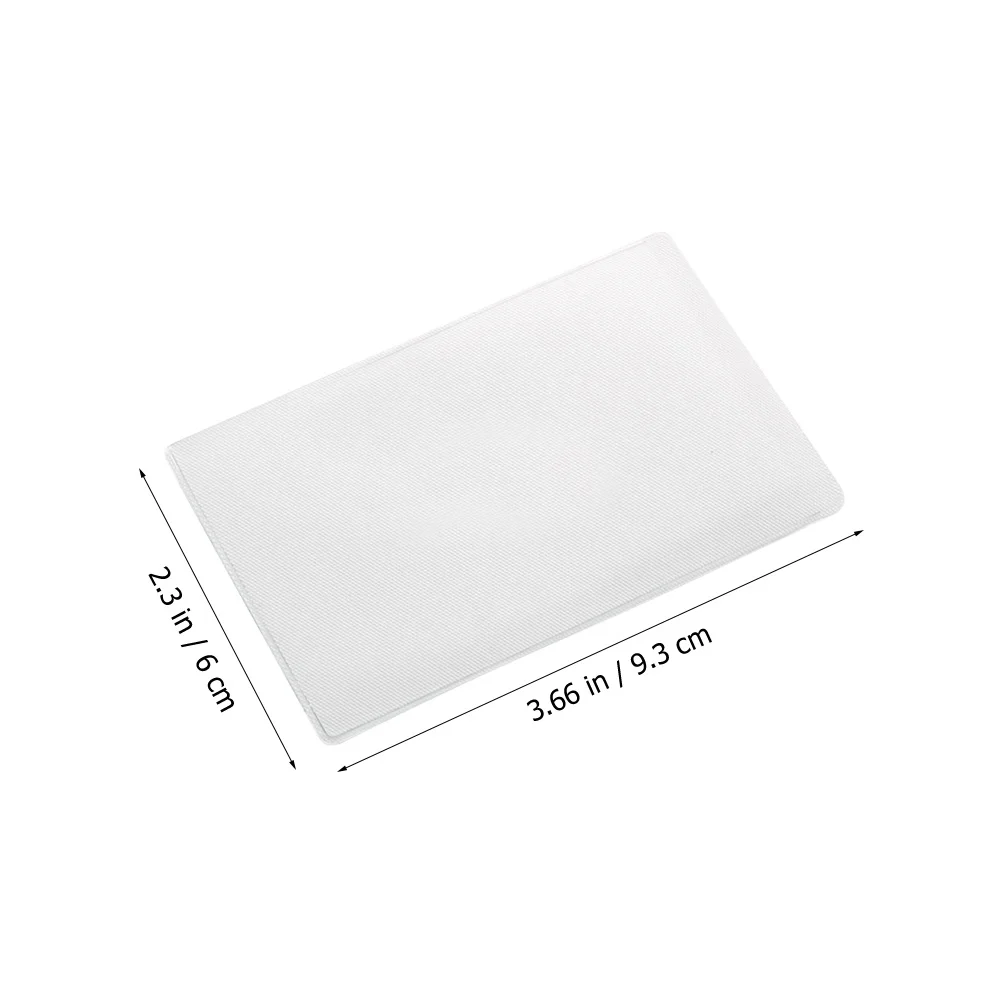 Fundas protectoras para tarjetas de crédito, funda transparente esmerilada para tarjetas de visita, Protector multiusos para oficina, 100 Uds.