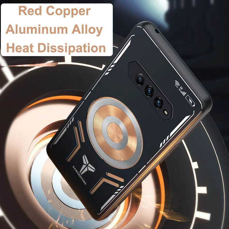 For Black Shark 5RS 5 RS Case For Black Shark 4 4s Pro Copper Aluminum Heat Dissipation Cover For BlackShark 4 4s 5 Pro 5G Shell