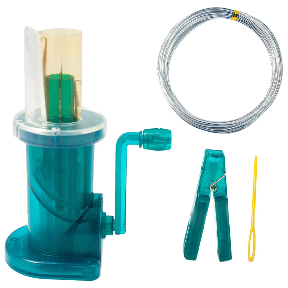 

1 Set Of Hand Operated Spool Knitter Diy Braiding Machine For Wool Weaving Craft Simple Knitting Mill Tool Yarn Winder Embellish