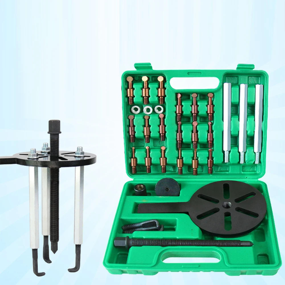 

Universal Bearing Disassembly Puller Tool 3-Jaw Hook Puller Multifunctional Steel Bearing Separator Set Inner Hole Removal Tool