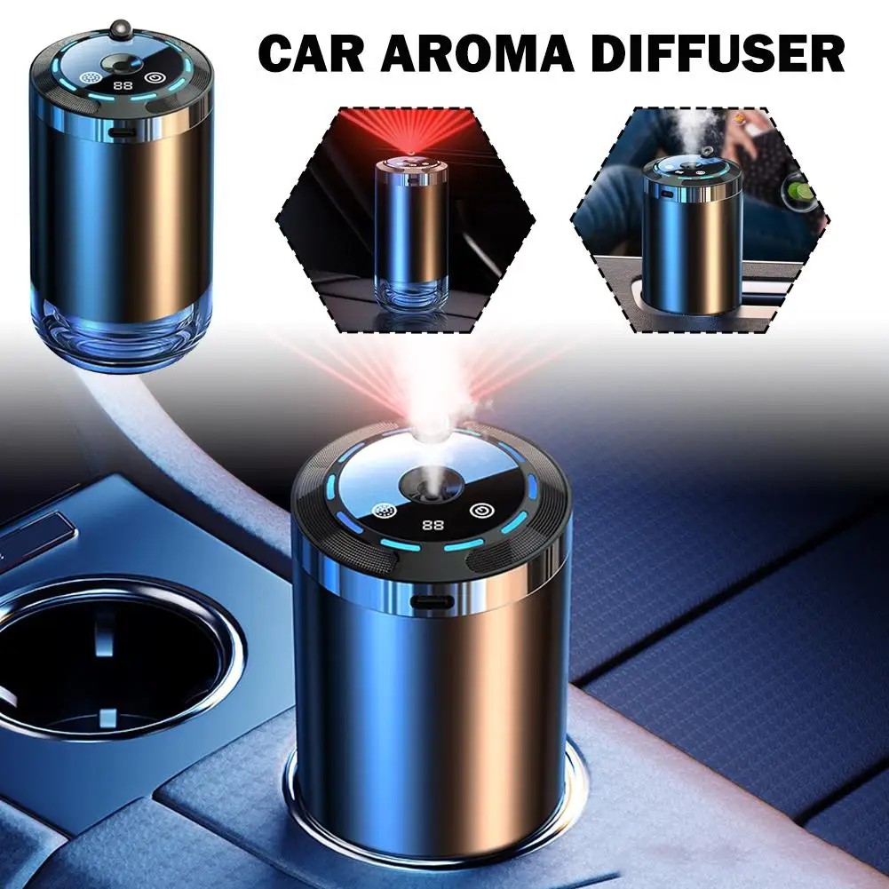 Difusor de Aroma para coche, Humidificador portátil de larga duración, ambientador, eliminador de olores, fragancia Floral