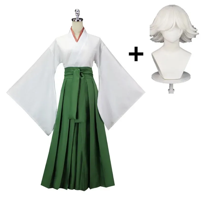 

Kamisama Beijo Hajimemashita Amor Mizuki Костюм Парик Зеленые кимоно Брюки Топы Костюмы на Хэллоуин Унисекс Косплейкс;2,f;5.n;