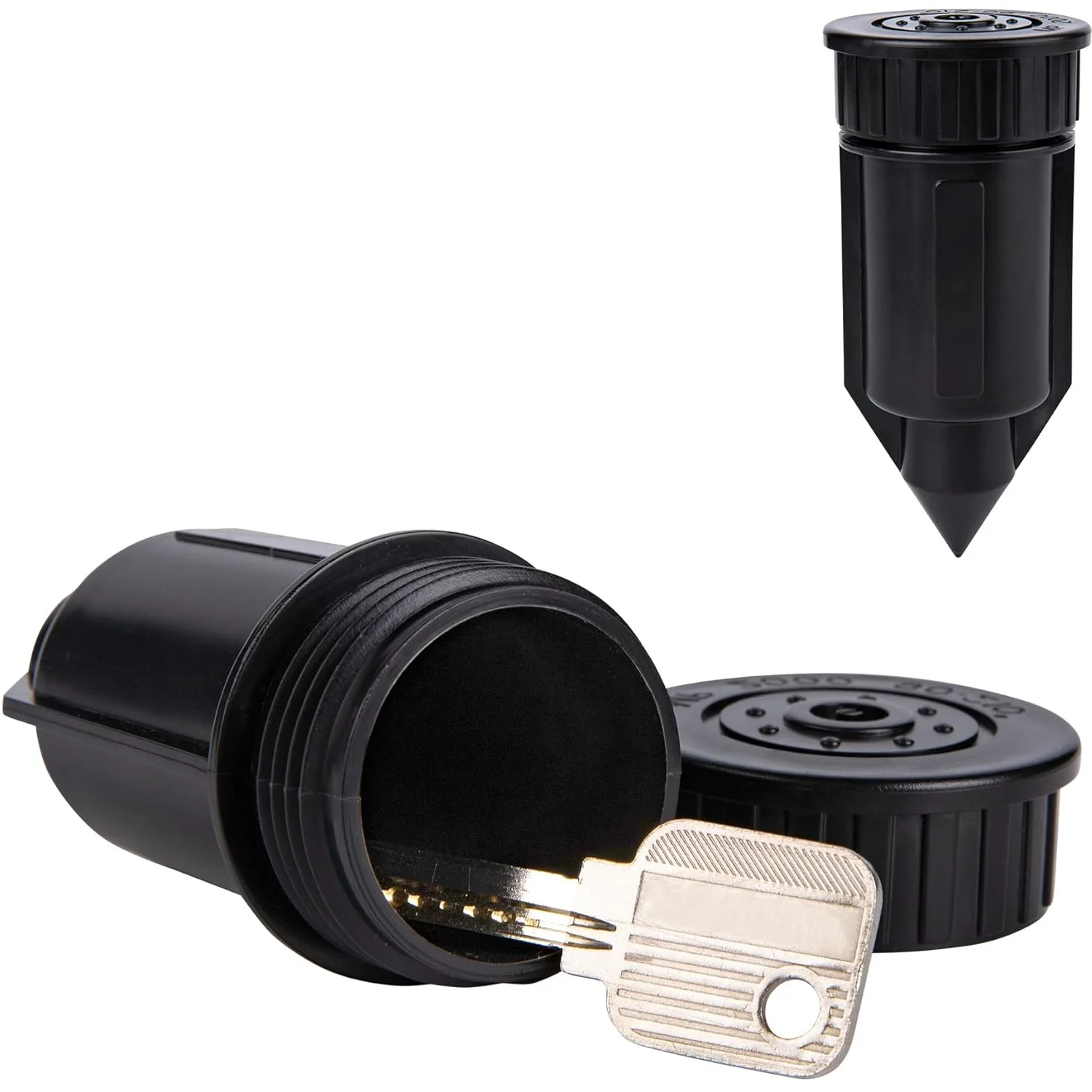 Hide a Key Outside Fake Sprinkler Hider Diversion Safe Head Decoration Waterproof Outdoor Key Holder Hide Spare for Garden, Yard