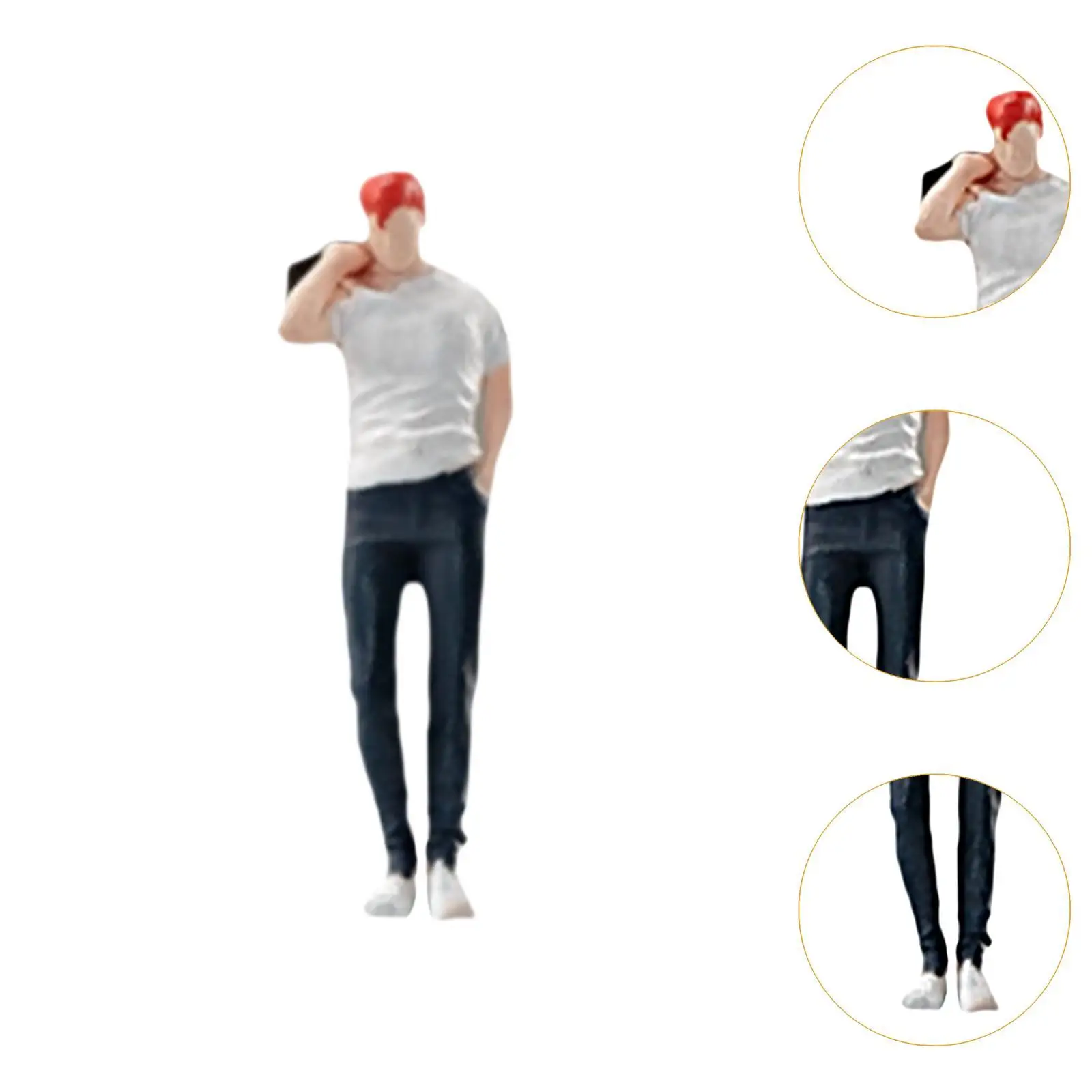 1/64 Schaal Beeldje Poppenhuis Decor Miniatuur Scènes Collecties Film Props Diorama Landschap DIY Landschap Accessoire Hars Figuur