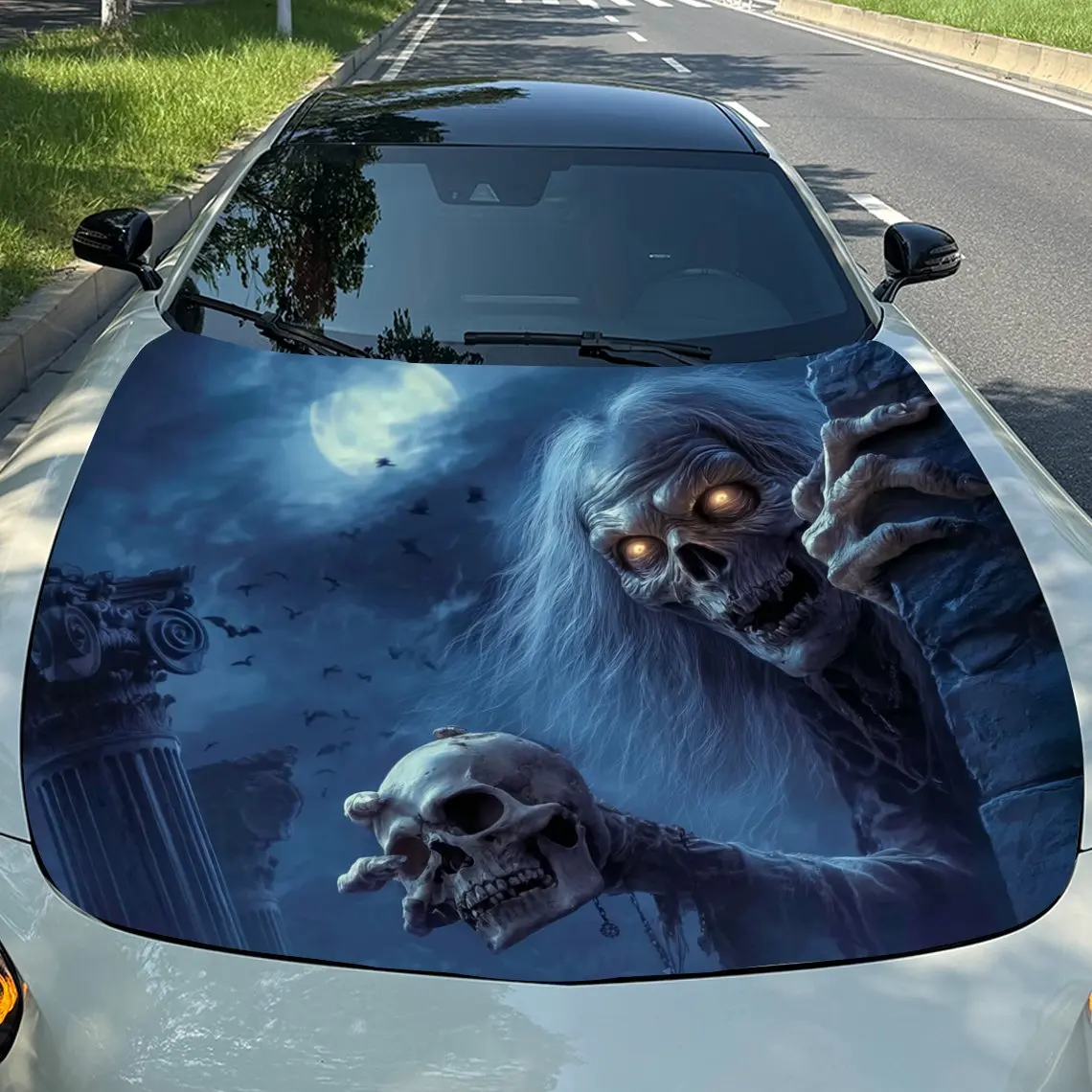 Gothic Style Skeleton - Cool-Style Vinyl For Car, SUV, Truck - Auto Accessories, Car Decoration | Durable Vinyl Decal, Car Decal