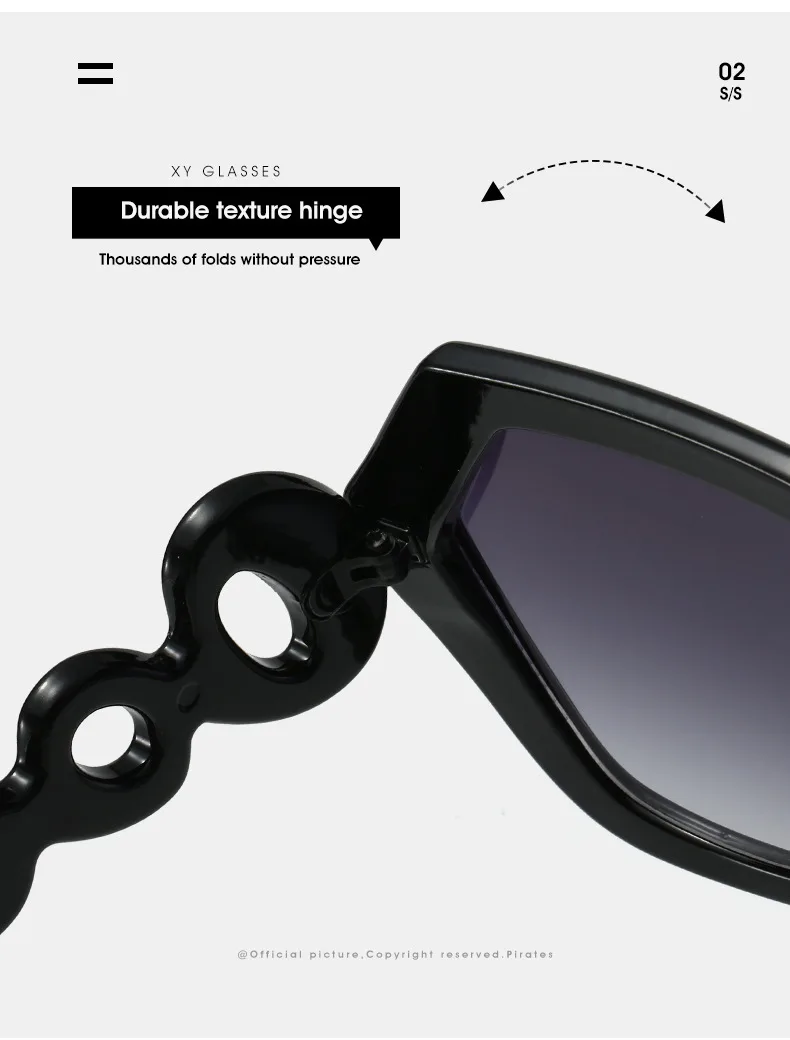 2025 Hexagon Frauen Sonnenbrille Marke Designer Farbe Patchwork Aushöhlen Kreis Elegante Reise Damen Sonnenbrille Retro – Detail 15