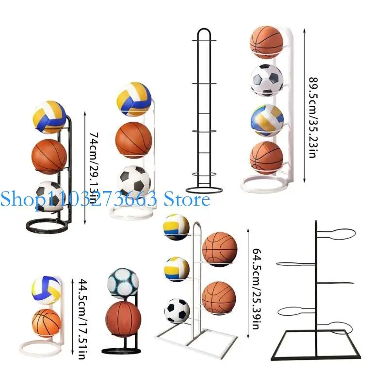 R6Fe kim loại bóng rổ bóng rổ lưu trữ Rolling Ball Ball Display Rack Tổ chức