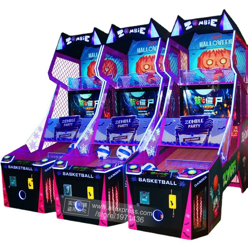 32 inch Screen Throw Ball Basketball Machine Adults Kids Amusement Arcade Tickets Redemption Basket Ball Shooting Game Machine