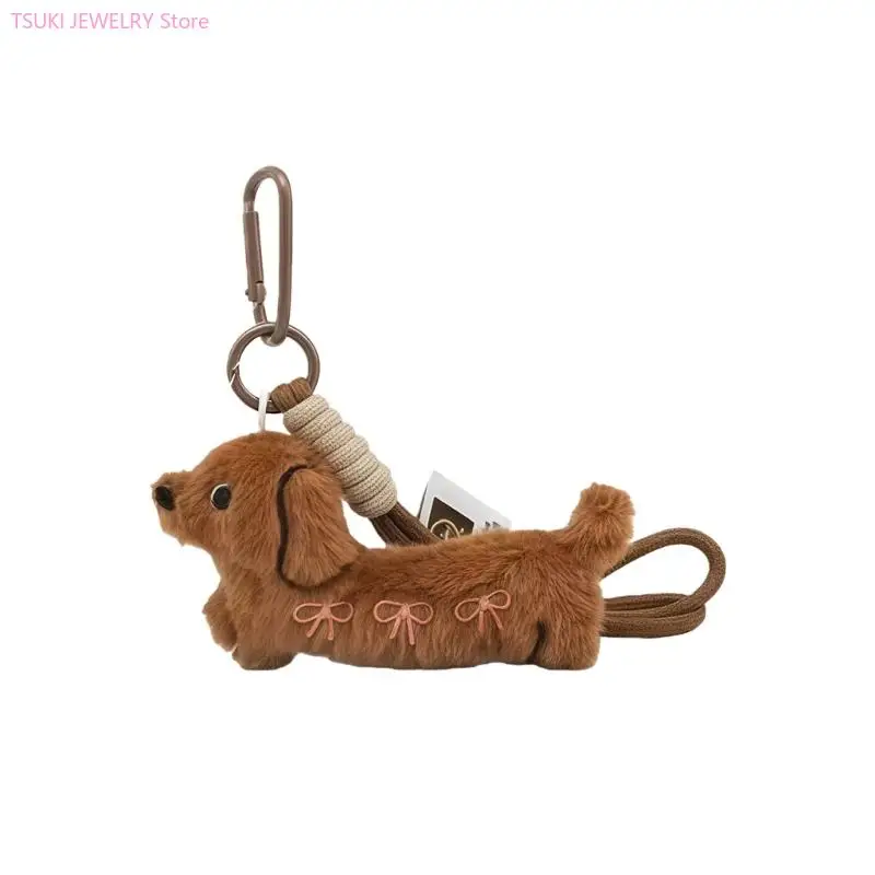62KE – breloque en peluche dessin animé délicat, ajoute joie à Routine quotidienne, accessoire
