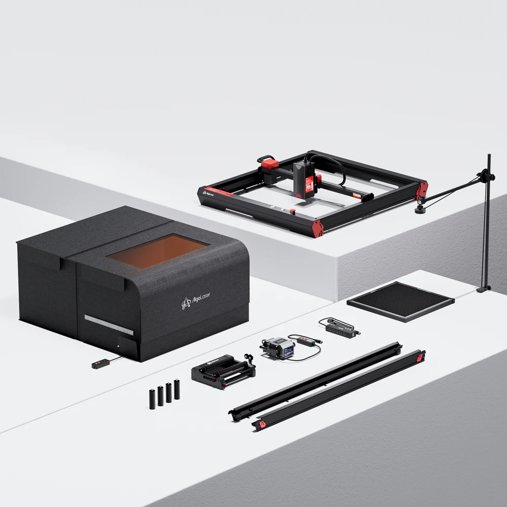 Máquina Gravadora a Laser com Air Assist e Rotary Roller Kit, Gravador de Metal, Carpintaria, CNC Laser Gravura, Máquina de corte