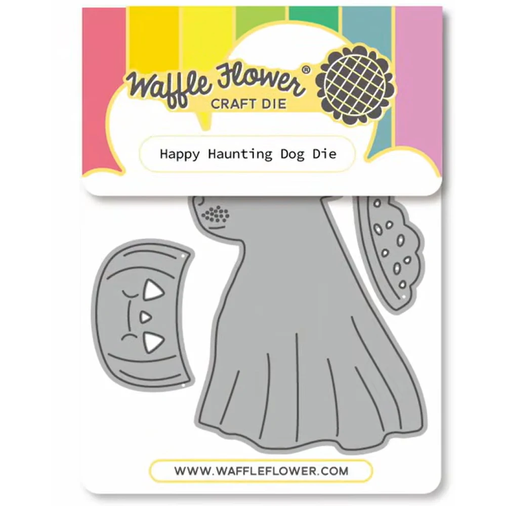 September 2026 New Waffle Flowers Happy Haunting Cat Metal Cutting Dies Stamp Stencil for Halloween DIY Scrapbook Cards Handmade view 6