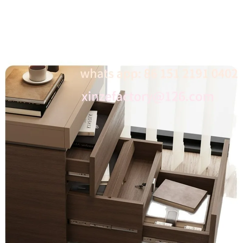 Customizable solid wood bedside cabinet multi-function hidden compartment bedside table hidden storage