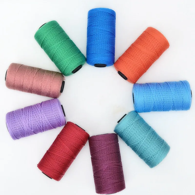 Nowa letnia przędza szydełkowa DIY Craft Thread Ice Silk Art Przędza sznurek 1,5 mm 200 m Przędza polipropylenowa do szycia lalek kapeluszy