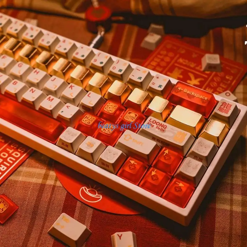 C7AB 15PIECES Zinc Alloy keycap مجموعة لوحات مفاتيح ميكانيكية ، تخطيط المفاتيح