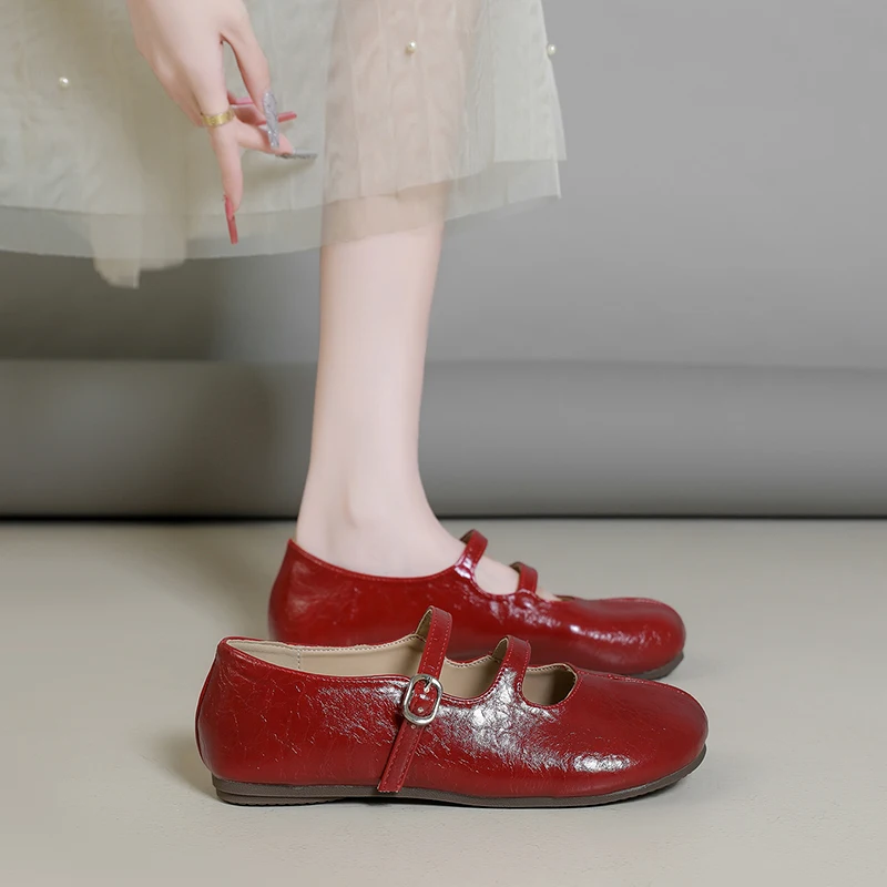 Comfort Elevated Mary Jane Smooth Strap Prevent Soreness, Airflow Upper Wearproof Sole Fit Most Daily Outfit Styles