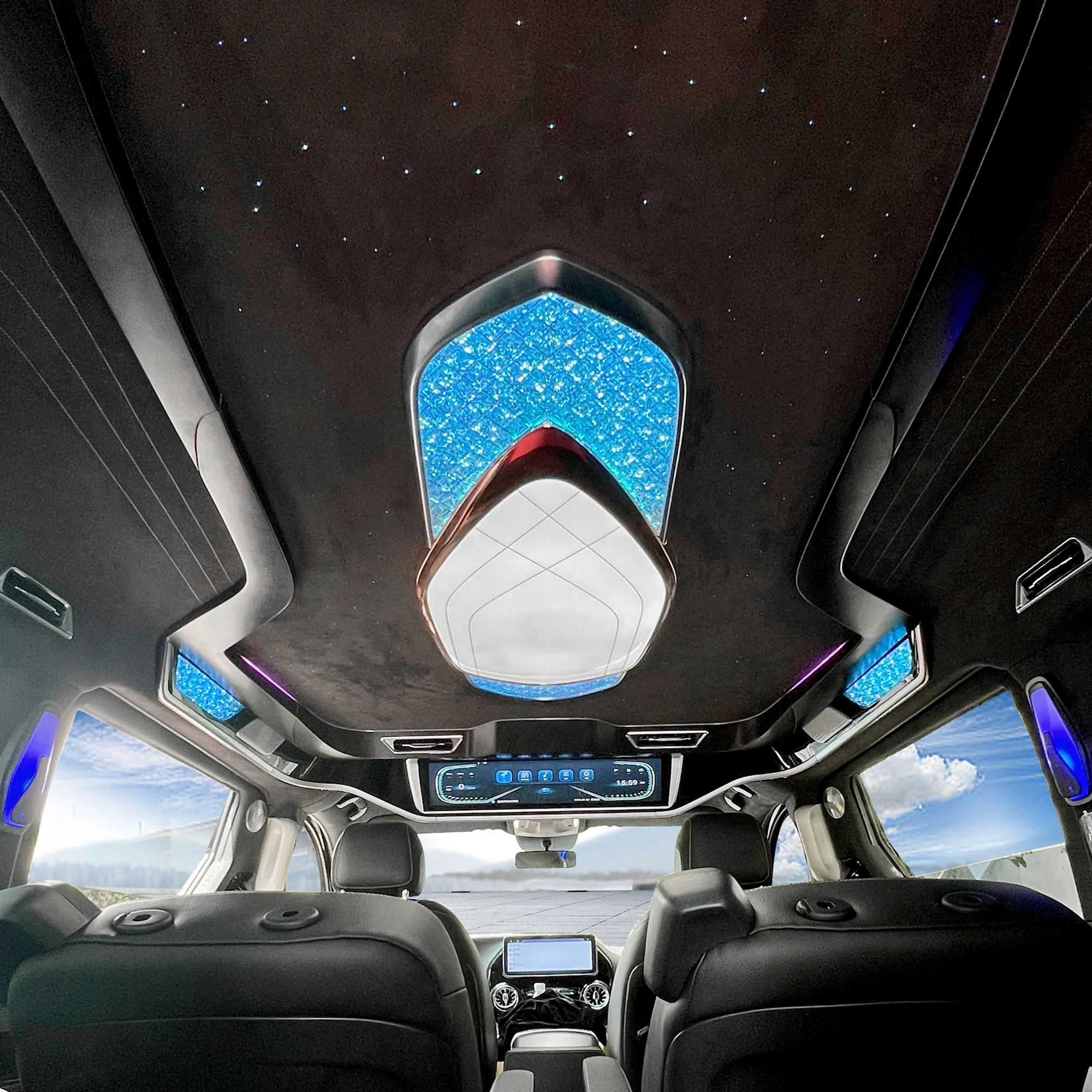 Luxury Surrounding Interior Kit Design ceiling roof light LED Car Central Upgrade for  Vclass Vito W447 V300