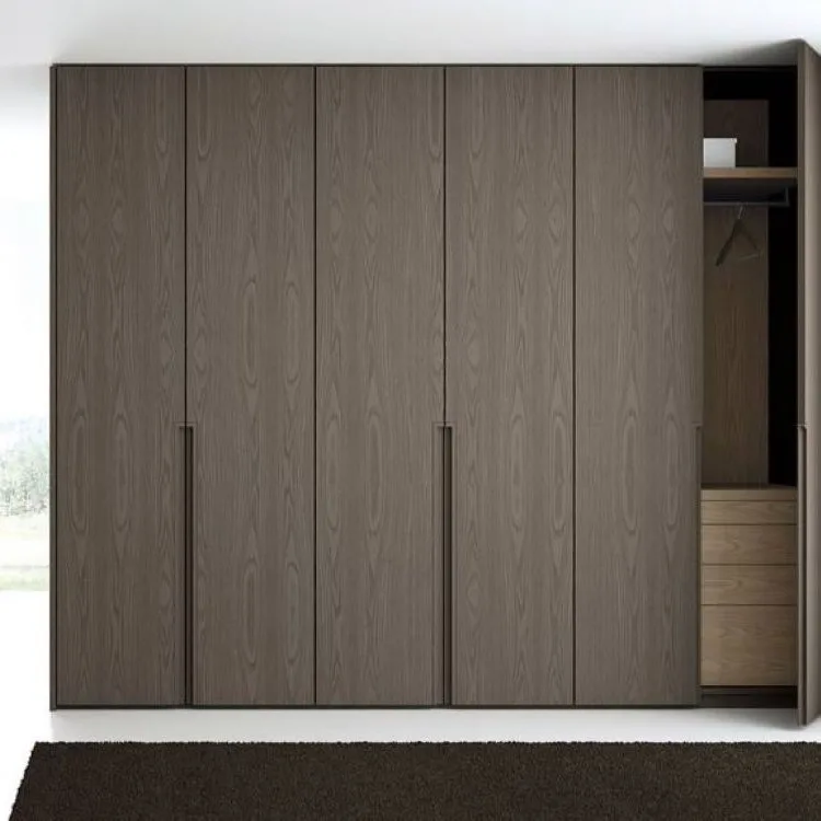 large storage modern design 4 doors wooden wardrobe for bedroom