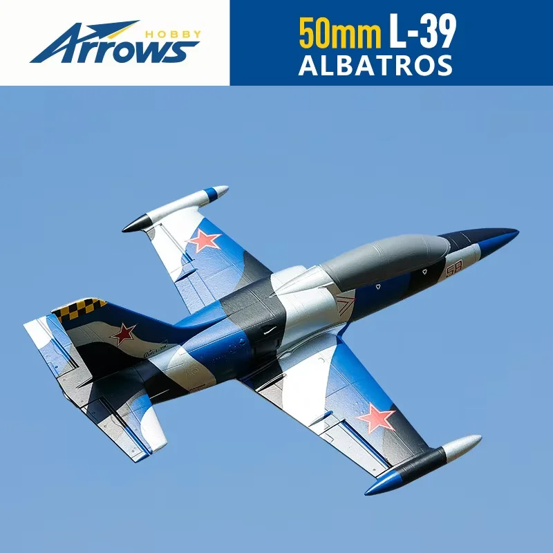 New Blue Arrow 50mm L-39 Albatros Rc Airplane Edf Jet Model Remote Control Aircraft Fixed Wing Assembly Model Toy PNP Version