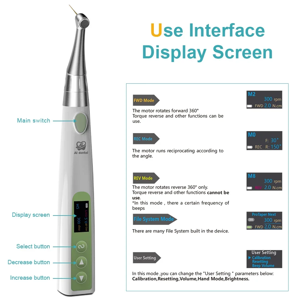 Micromotor apex locator root canal files contra angle endodontic machine hot sales Oral Therapy Equipments & Accessories