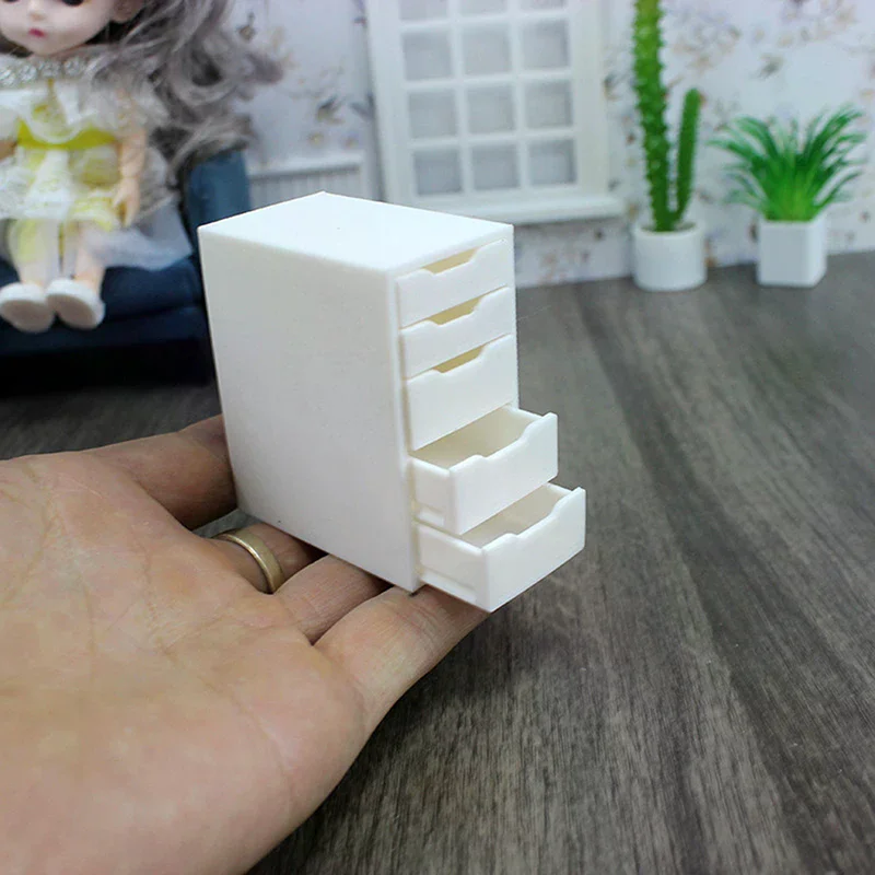 

Dollhouse Furniture Toys Dollhouse Mini Furniture Drawer Style Five Drawer Cabinet Bedside Table Cabinet Shelf Cupboard Model