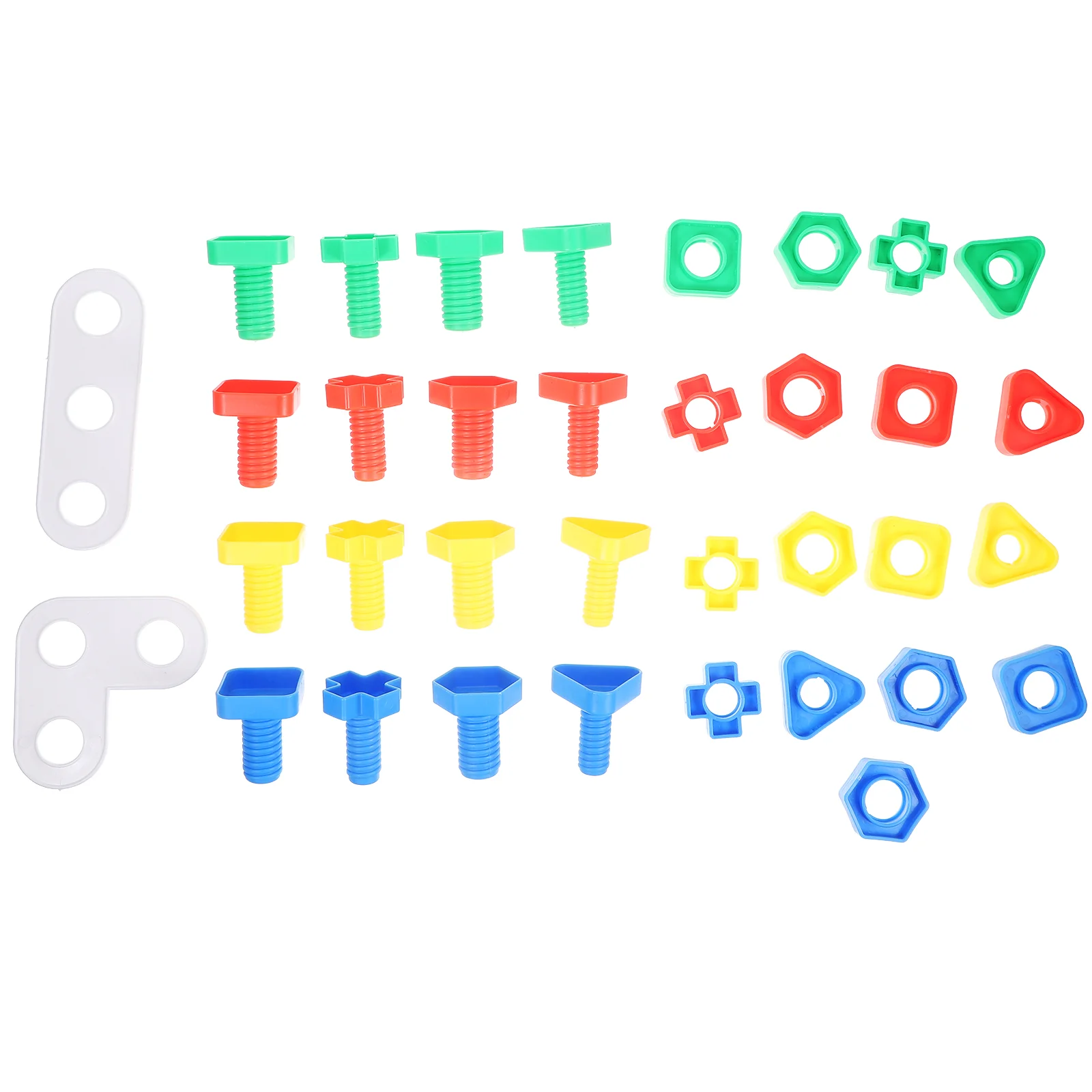 16 Pairs Screw Toy Plaything Color Matching Puzzle Toys Plastic Educational Baby Kids Early Learning